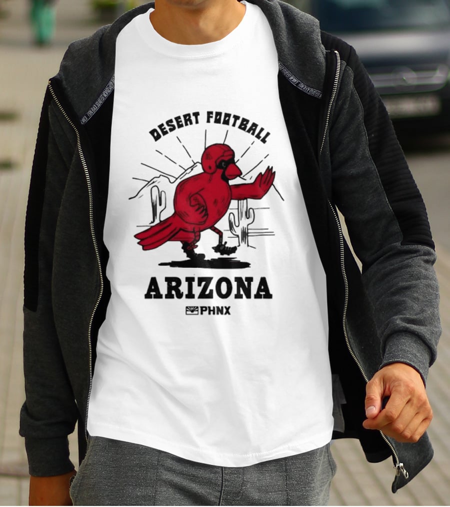 Arizona Desert Football PHNX Bird Cactus Sports T-Shirt