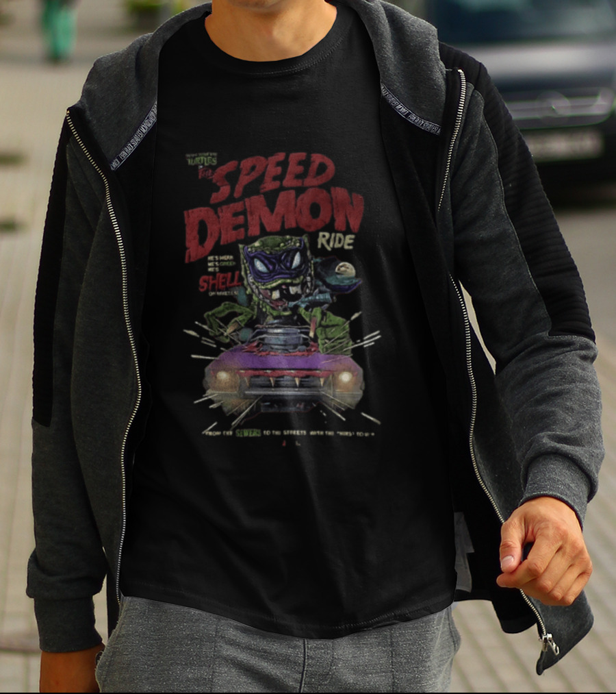 Welcome To The Speed Demon Ride Shell Daredevil Thrills T-Shirt