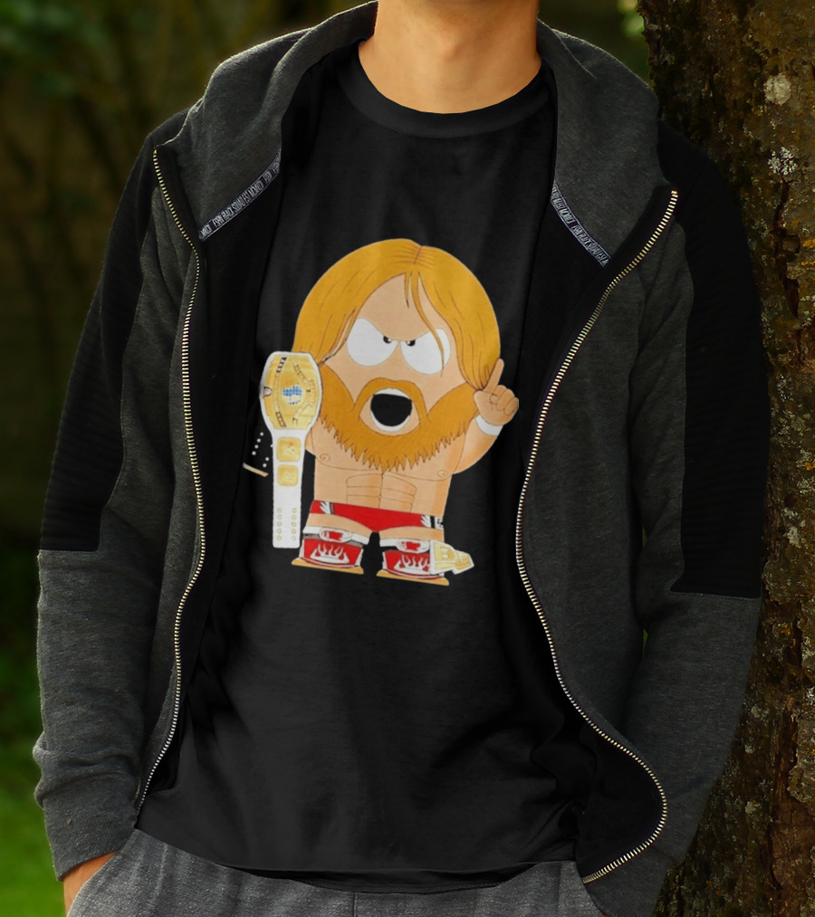 Daniel Bryan Parody Cartoon WWE Champion Belt T-Shirt