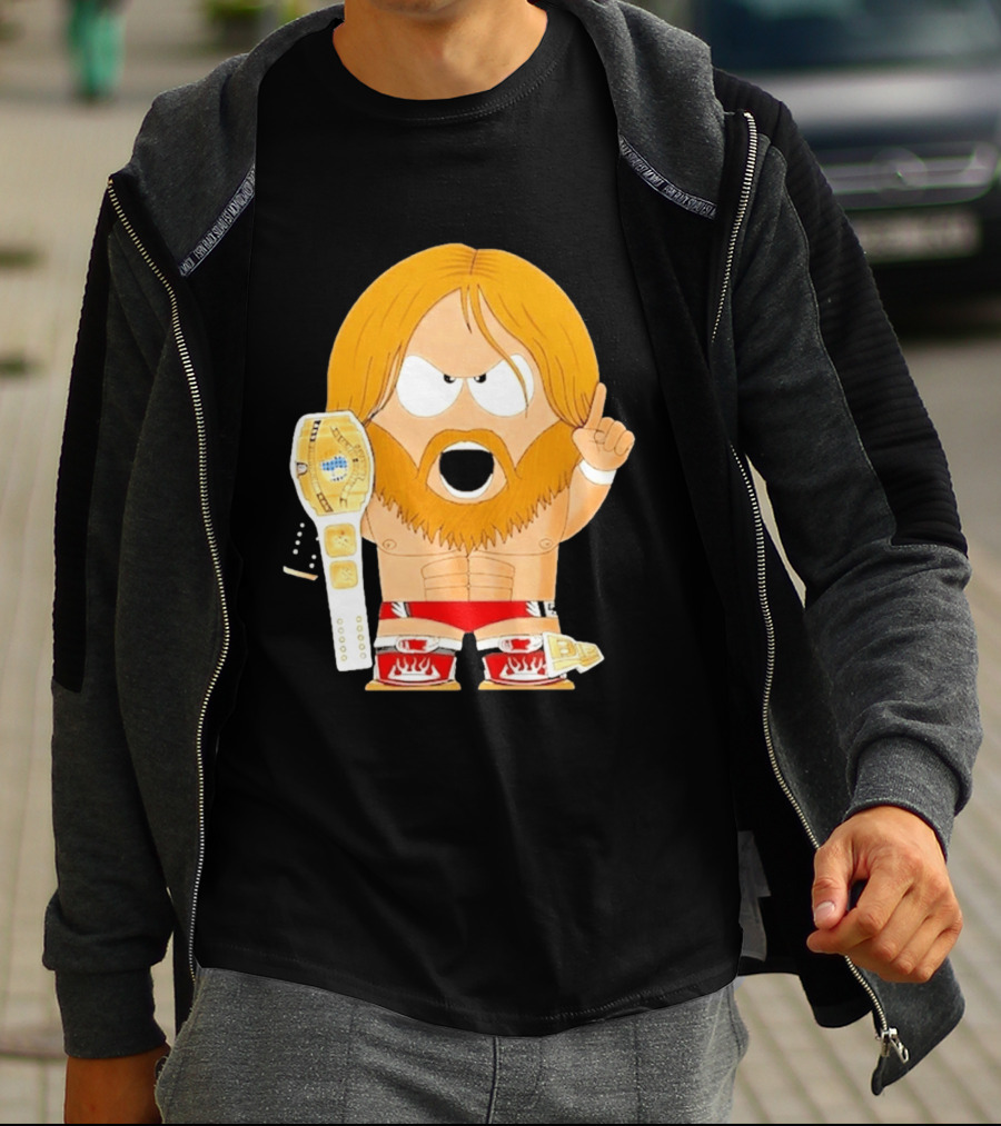 Daniel Bryan Parody Cartoon WWE Champion Belt T-Shirt