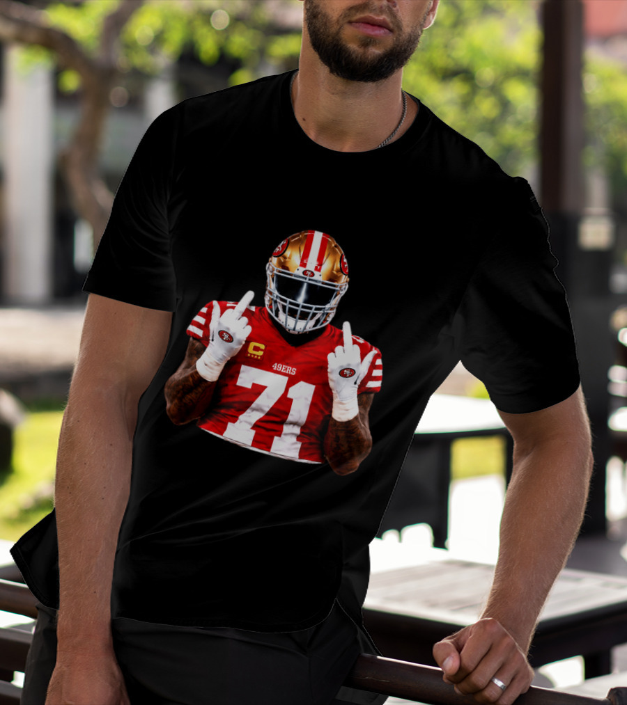 Trent Williams San Francisco 49ers 71 Middle Finger Gesture NFL T-Shirt