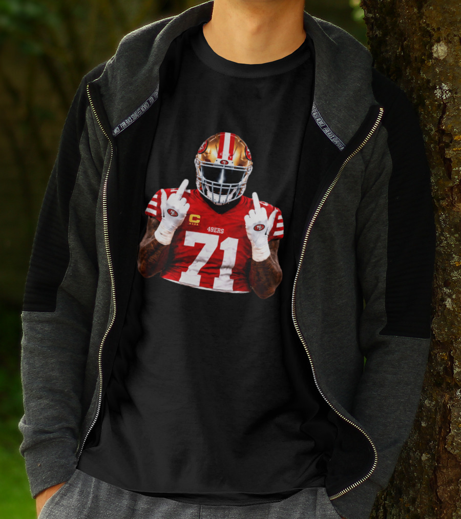 Trent Williams San Francisco 49ers 71 Middle Finger Gesture NFL T-Shirt