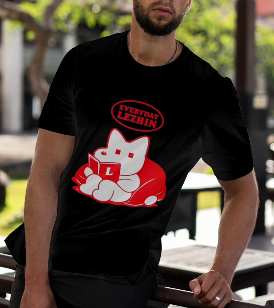 Everyday Lezhin Reading Webtoon Relaxing Cartoon Character With Book T-Shirt