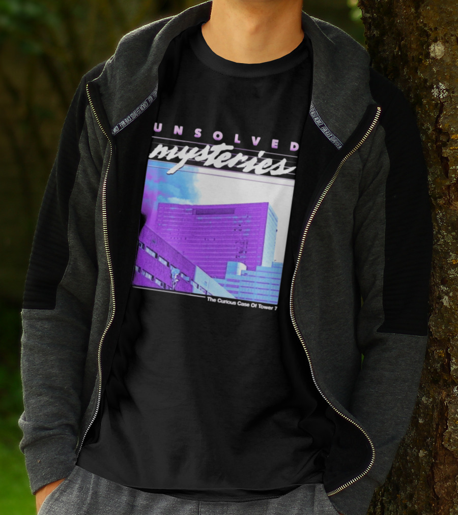 Unsolved Mysteries The Curious Case Of Tower 7 Retro Building T-Shirt
