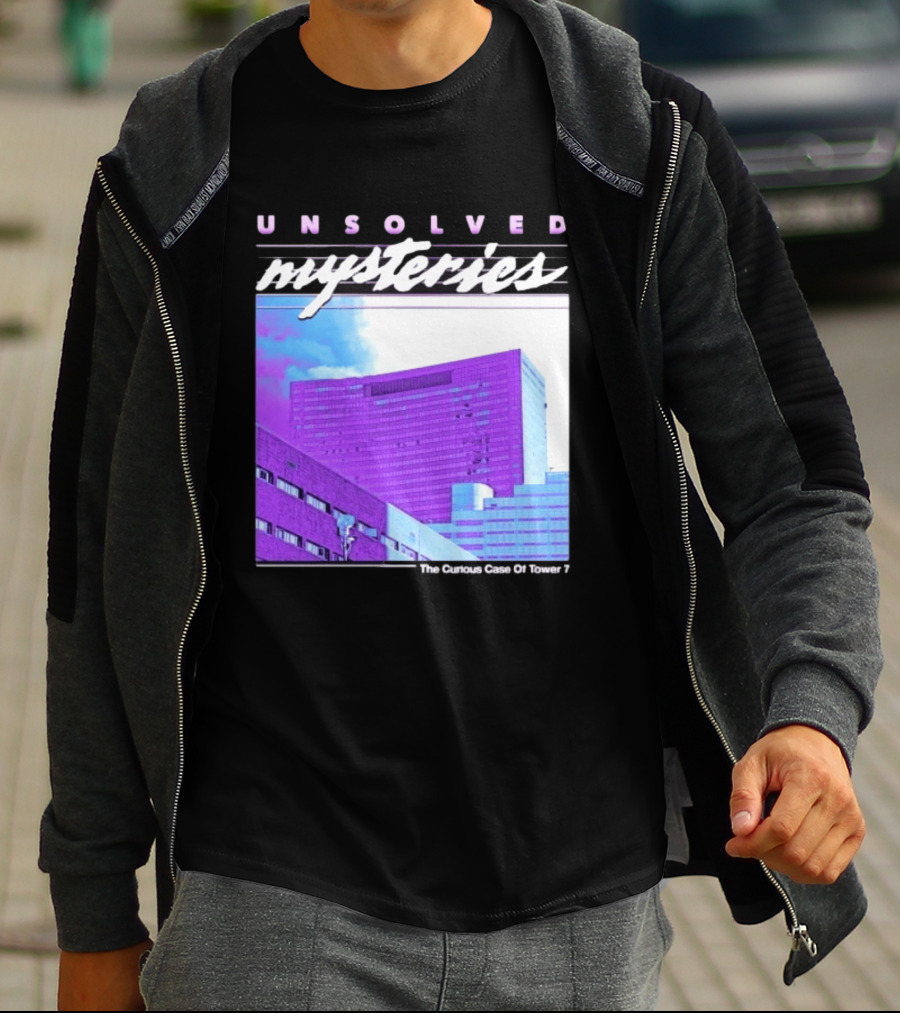 Unsolved Mysteries The Curious Case Of Tower 7 Retro Building T-Shirt