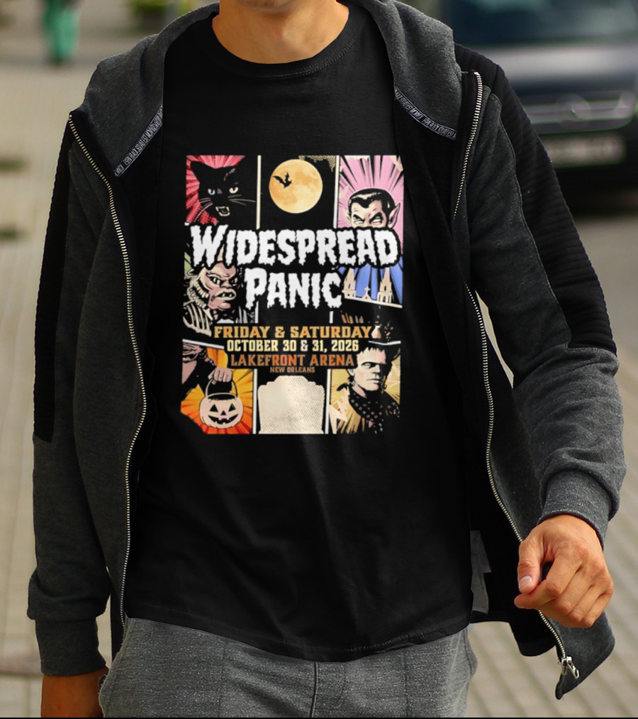 Widespread Panic Halloween Weekend October 30 & 31 2026 Lakefront Arena Event T-Shirt