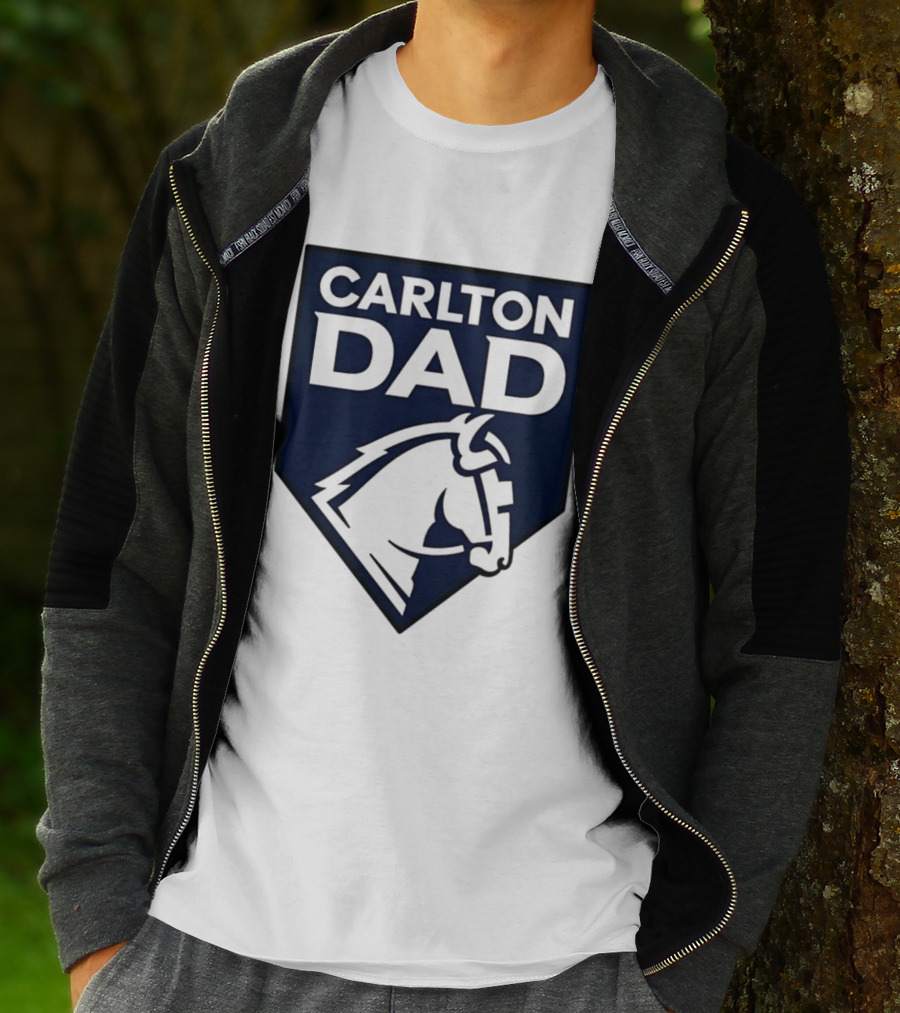 Carlton Dad AFL Father Football Club Horse T-Shirt