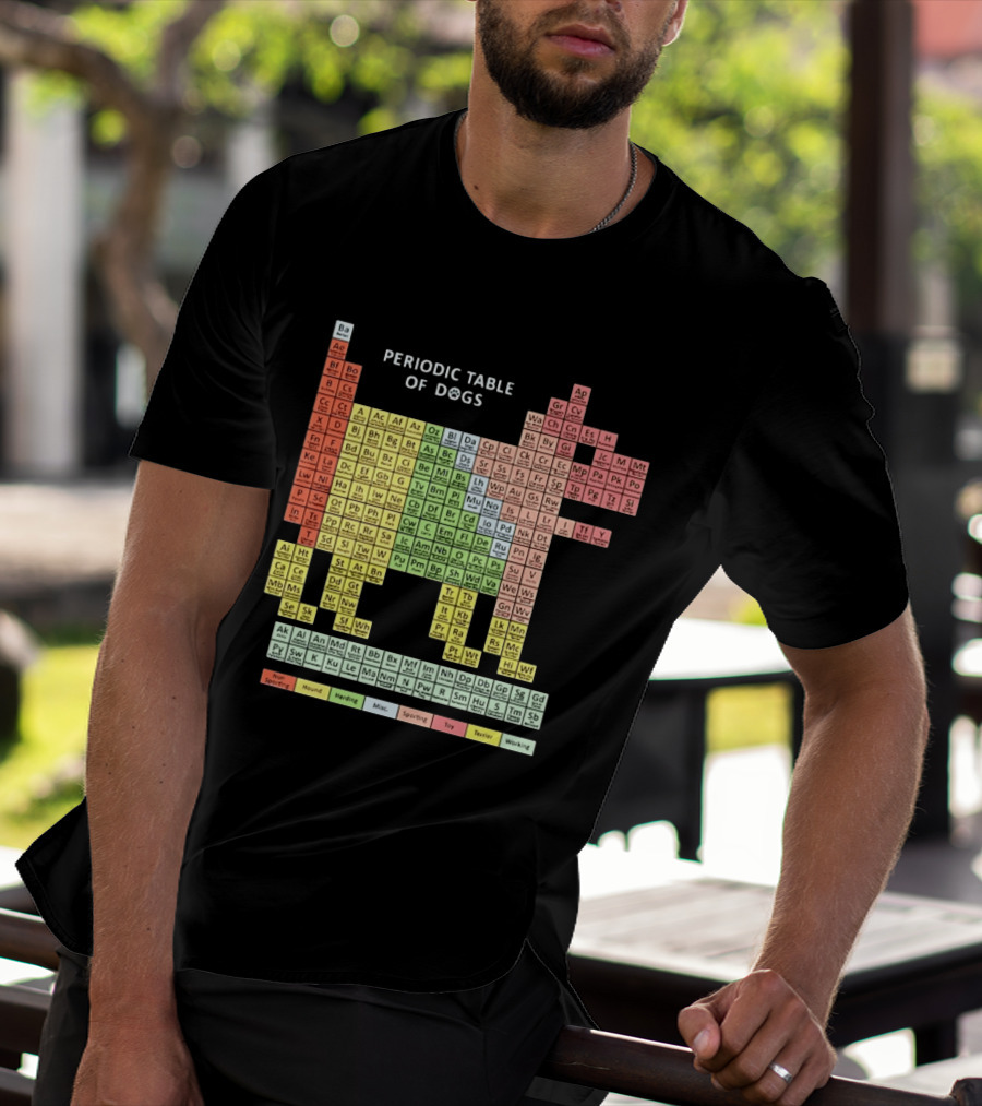 Periodic Table Of Dogs Breed Chart Non Sporting Hound Herding Misc Sporting Toy Terrier Working T-Shirt