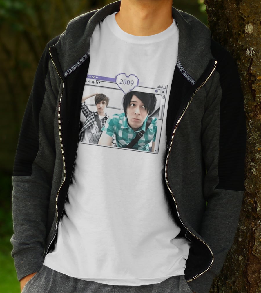 Cobra Starship 2009 Browser Window Pixel Heart Photo Frame T-Shirt
