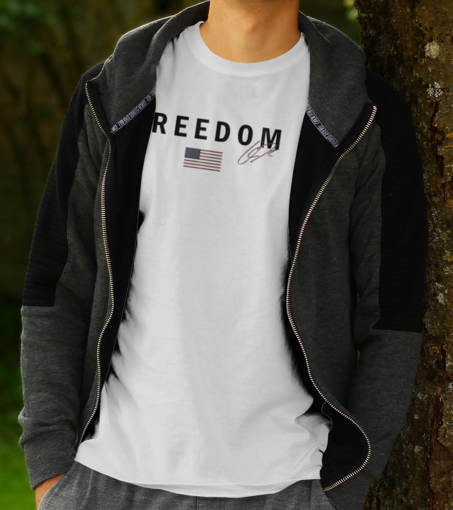Freedom USA Flag Charlie Kirk Republican T-Shirt