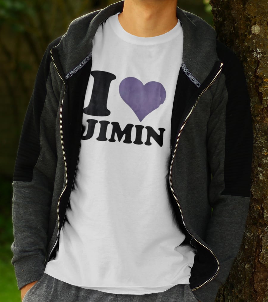 I Love Jimin Heart K Pop BTS Fan Merchandise T-Shirt