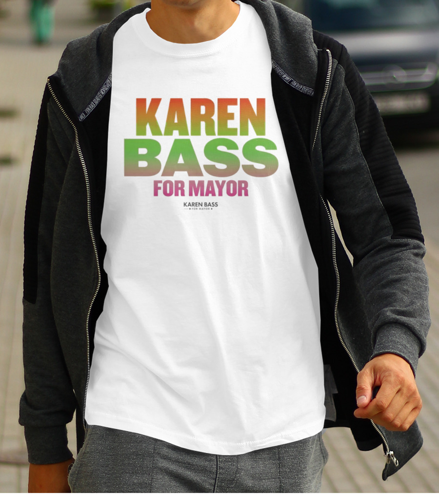 Karen Bass For Mayor LA Politics Election Gradient T-Shirt