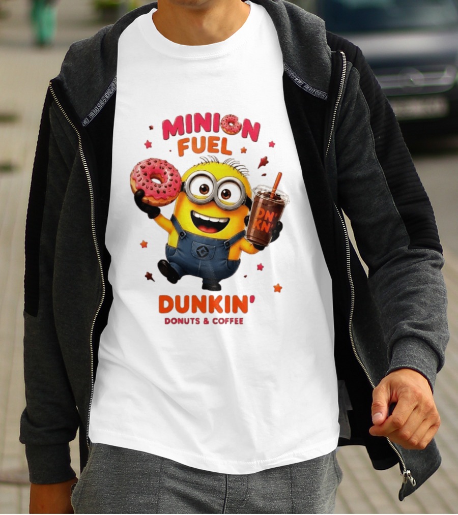 Minion Fuel Dunkin' Donuts Coffee Minions Donut Drink T-Shirt