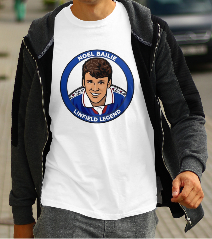 Noel Bailie Linfield Legend LFC Irish Football T-Shirt
