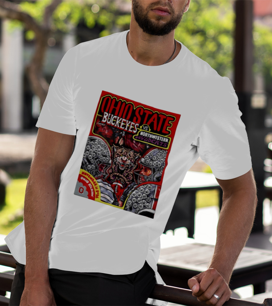 Ohio State Buckeyes Vs Northwestern Wildcats 2026 November Rivalry Ohio Stadium T-Shirt