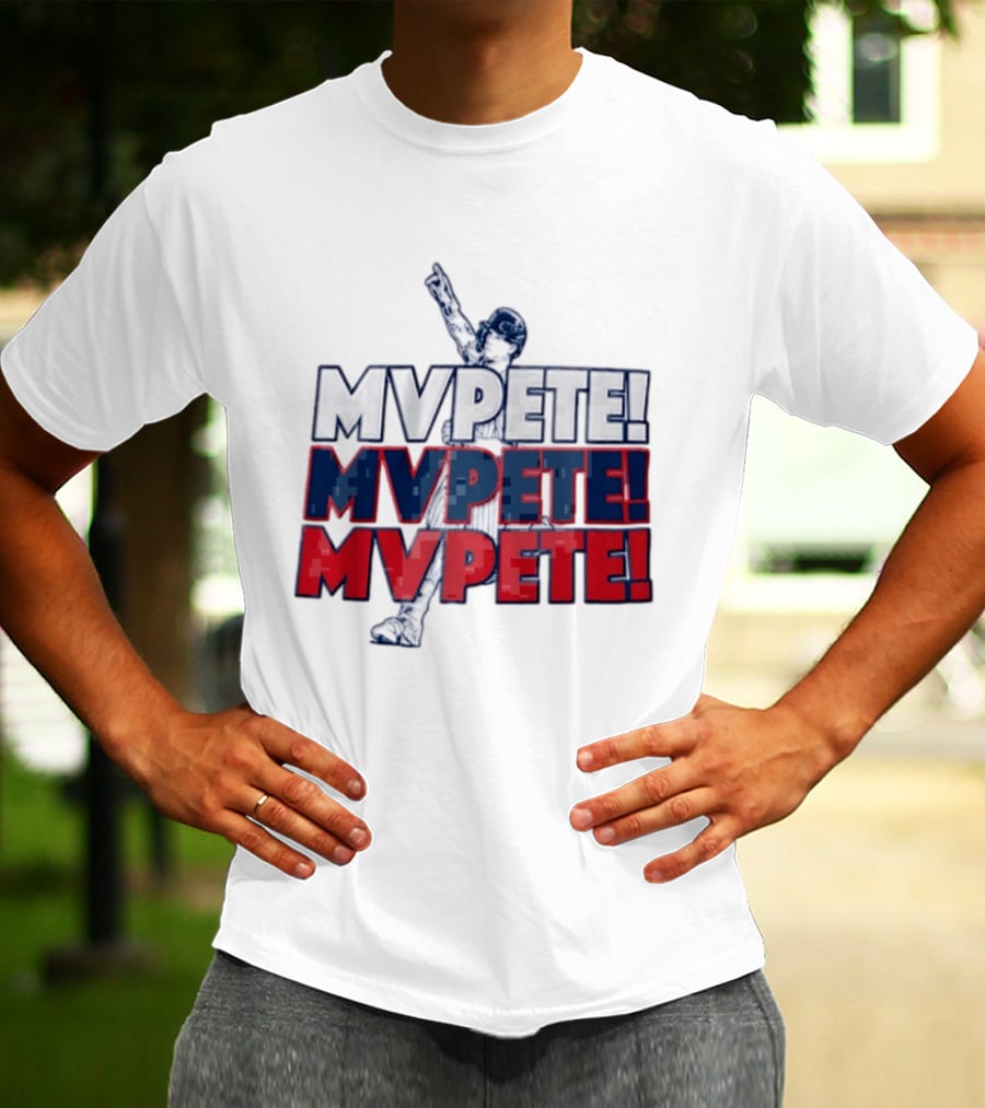 Pete Alonso New York Mets MLB Mvpete The Players Baseball T-Shirt