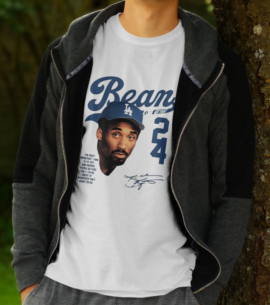 Puka Nacua Wears Bean Kobe Bryant Dodgers 24 T-Shirt