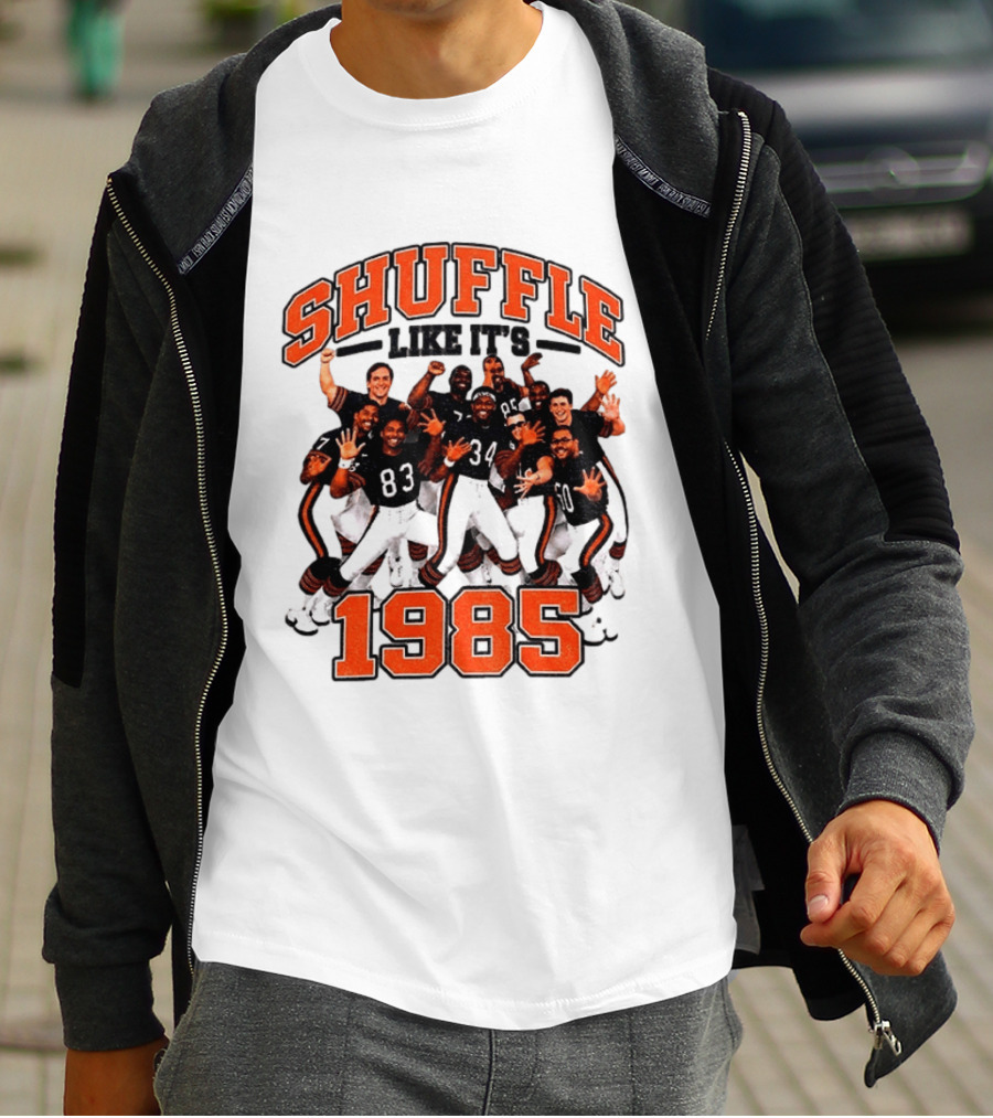 Shuffle Like It's 1985 Chicago Bears Shufflin' Crew 34 T-Shirt