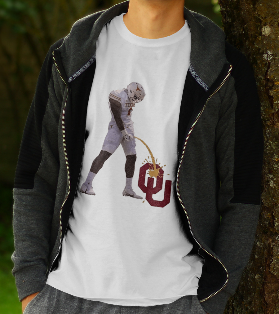 Texas Longhorns Xavier Worthy #1 Pee On Oklahoma Sooners OU Football Rivalry T-Shirt