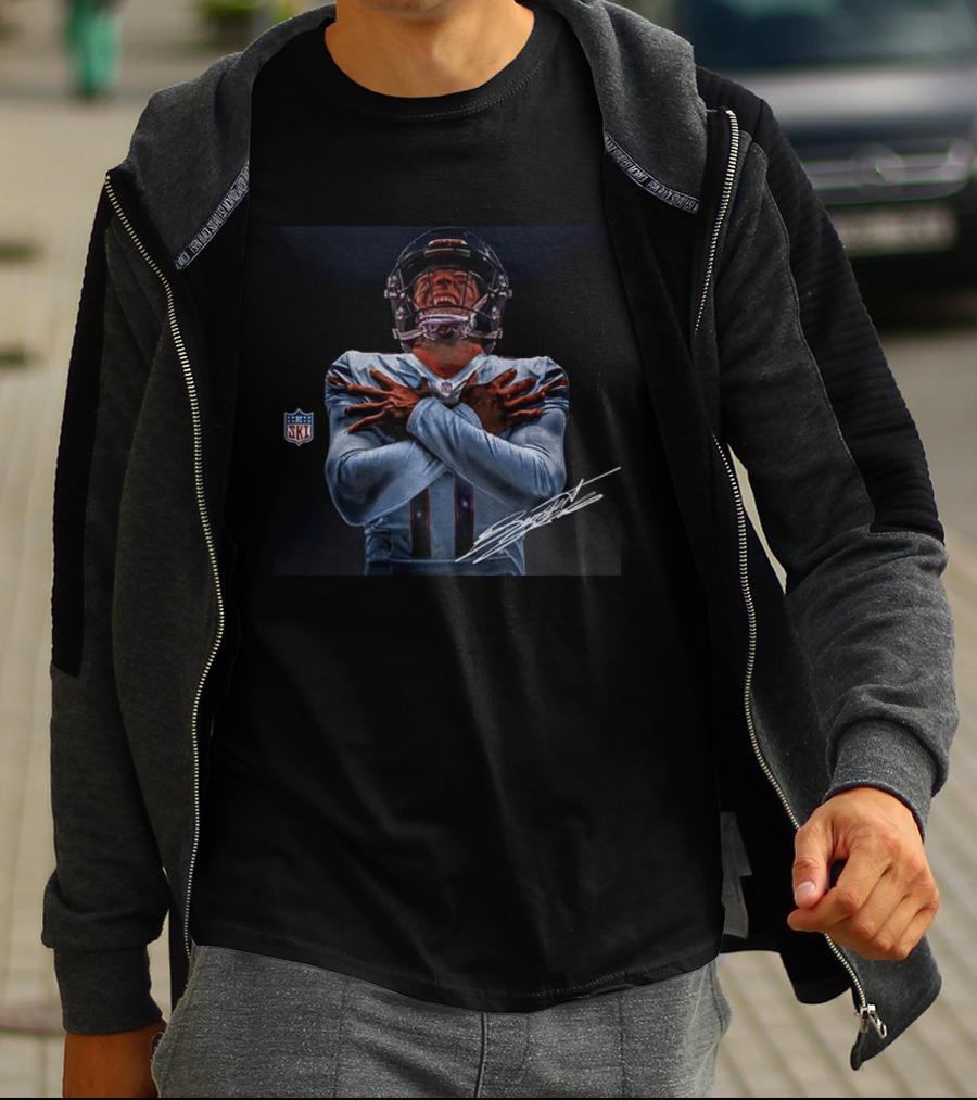 11 Case Keenum Chicago Football SKI Dad Signature NFL T-Shirt