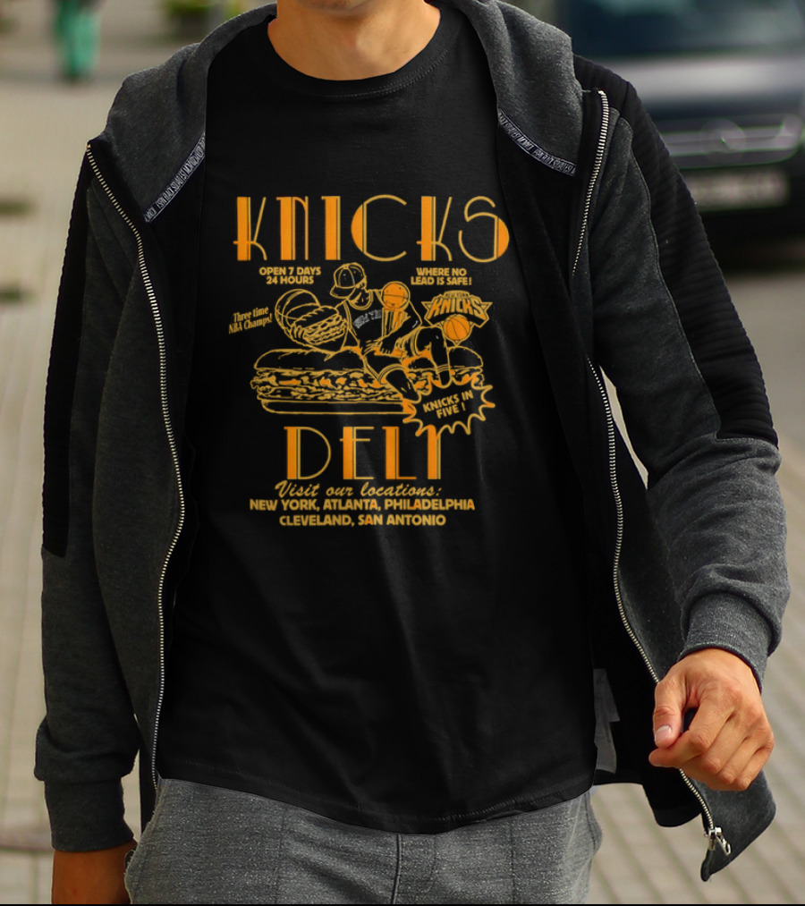 Knicks Deli New York Sandwich Where No Lead Is Safe T-Shirt