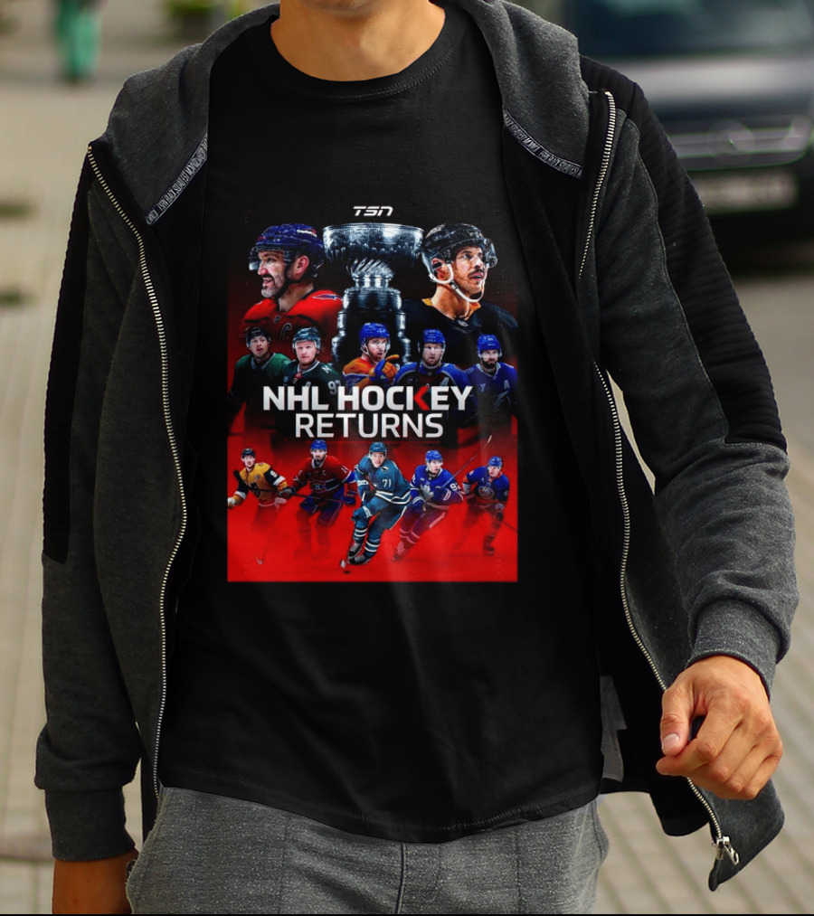 TSN NHL Hockey Returns 2026 2027 Featuring Star Players And Stanley Cup T-Shirt