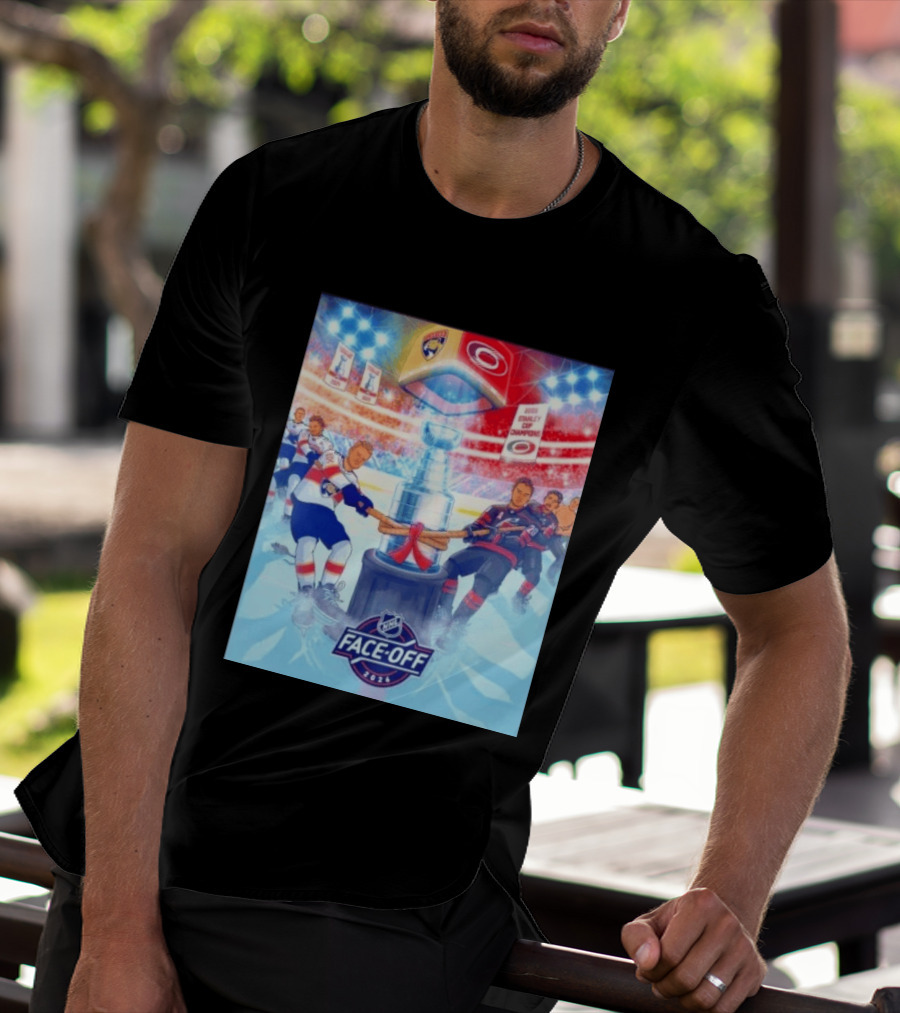 NHL Face Off 2026 Stanley Cup Florida Panthers Vs Carolina Hurricanes Ice Hockey Showdown T-Shirt
