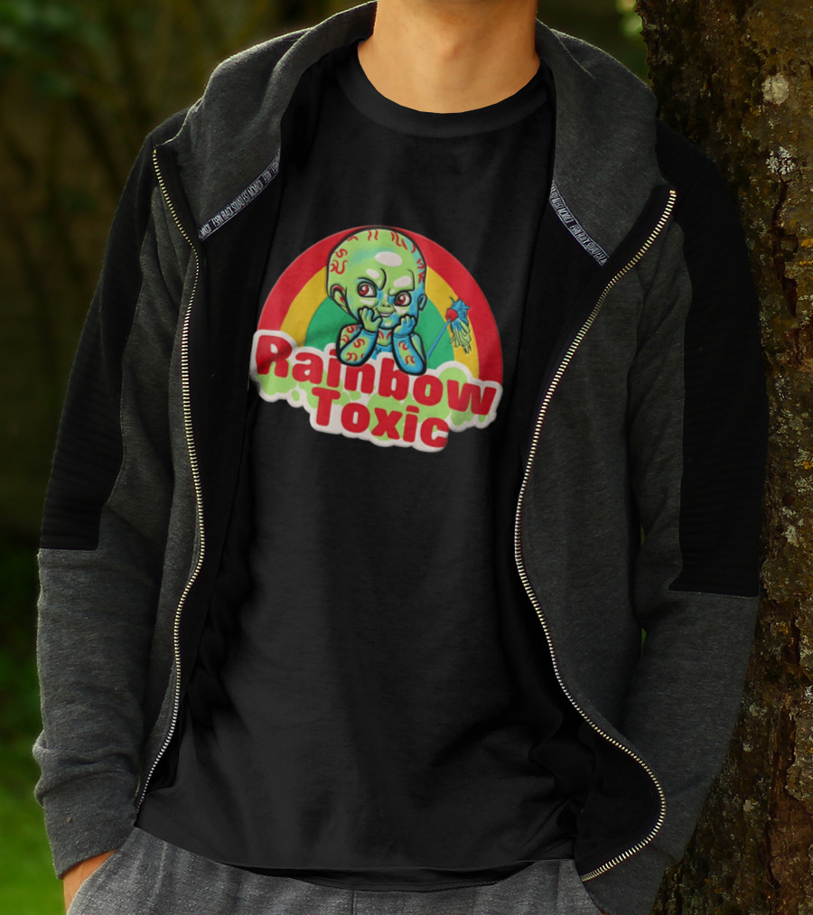 Rainbow Toxic Chucky Green Baby Doll T-Shirt