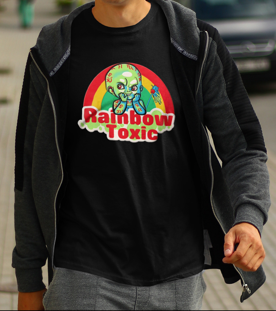 Rainbow Toxic Chucky Green Baby Doll T-Shirt