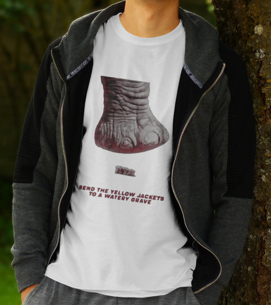 Alabama Hockey Vs Georgia Tech Send The Yellow Jackets To A Watery Grave Vintage Monster Foot T-Shirt