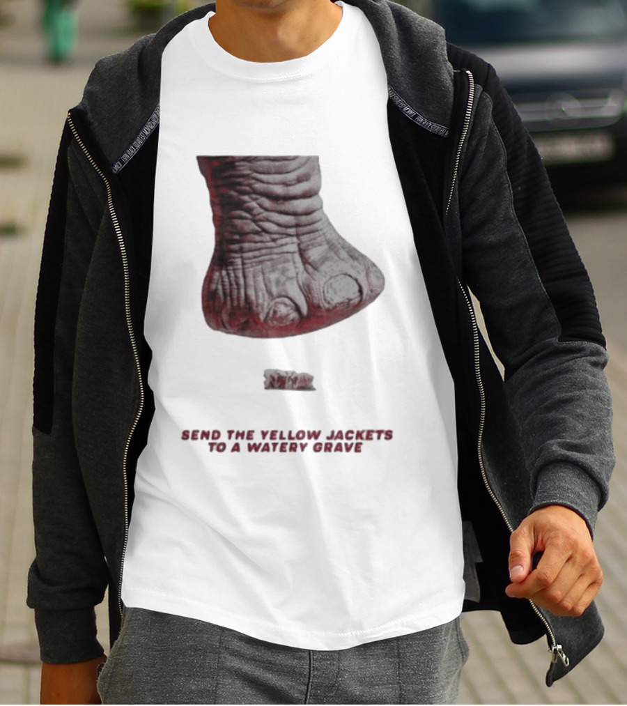 Alabama Hockey Vs Georgia Tech Send The Yellow Jackets To A Watery Grave Vintage Monster Foot T-Shirt