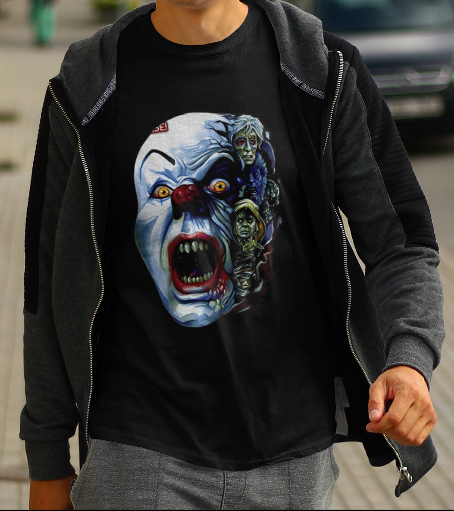 Pennywise The Dancing Clown Stephen King's IT Horror Nightmare Faces T-Shirt