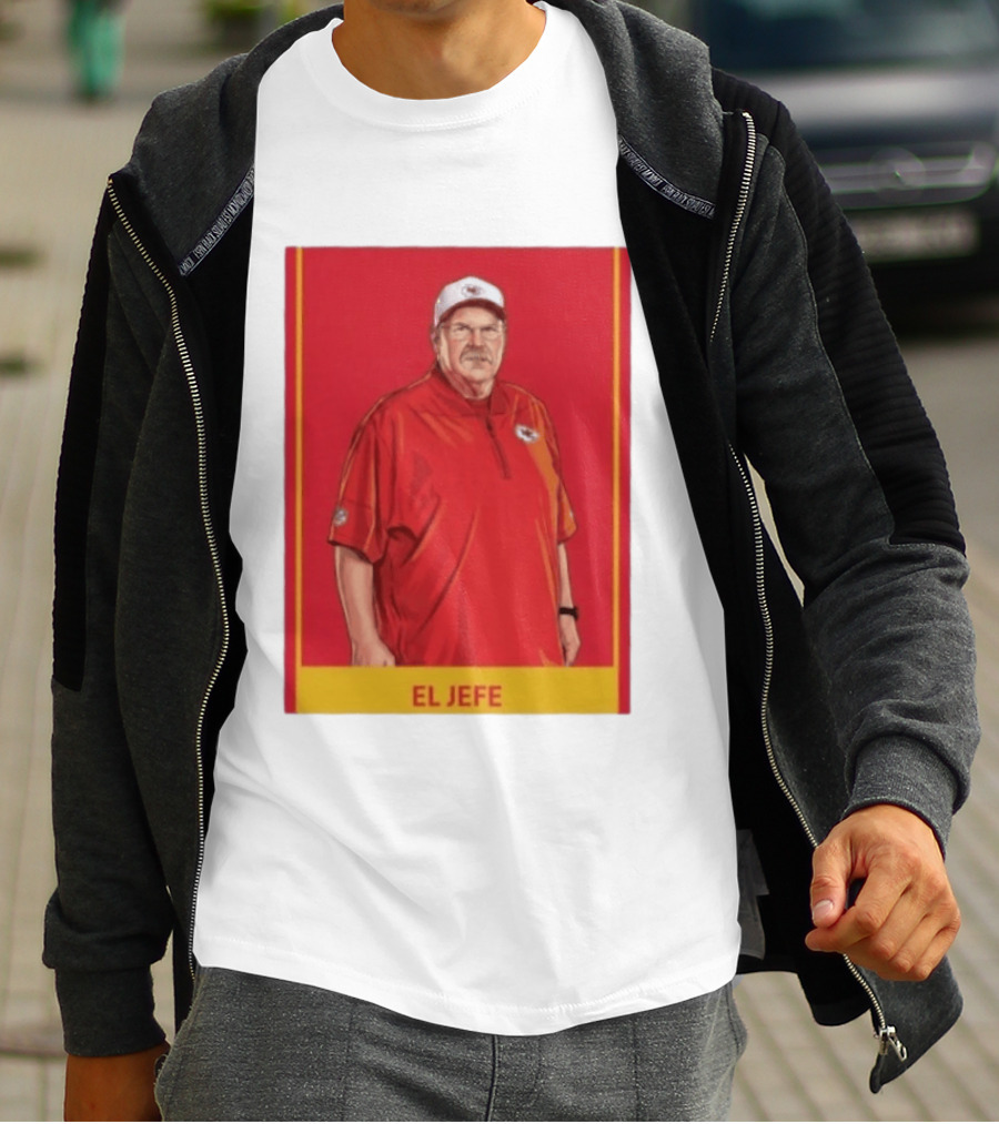 Andy Reid El Jefe Kansas City Chiefs Coach Red Chiefs T-Shirt