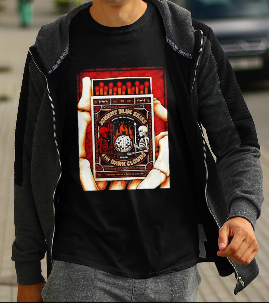 Johnny Blue Skies & The Dark Clouds Mutiny For The Masses Mobile Center Kansas City Sept 26 2026 T-Shirt
