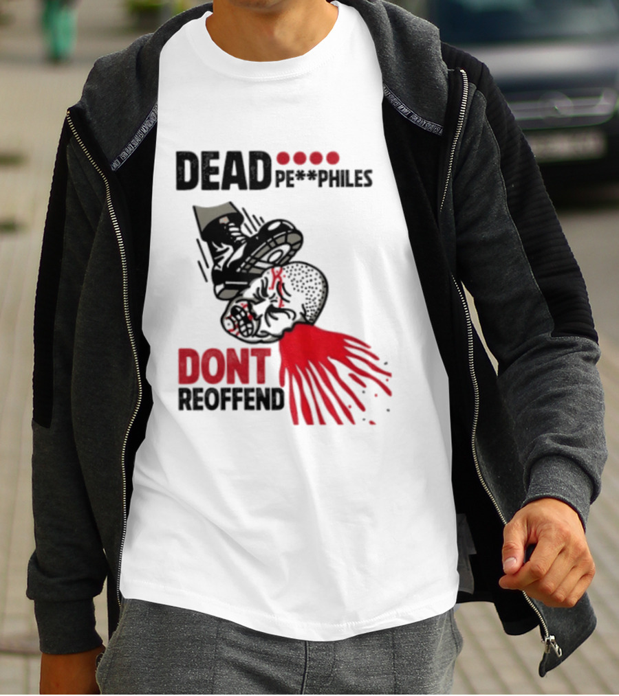 Dead Pedophiles Vigilante Justice Graphic Don't Reoffend T-Shirt