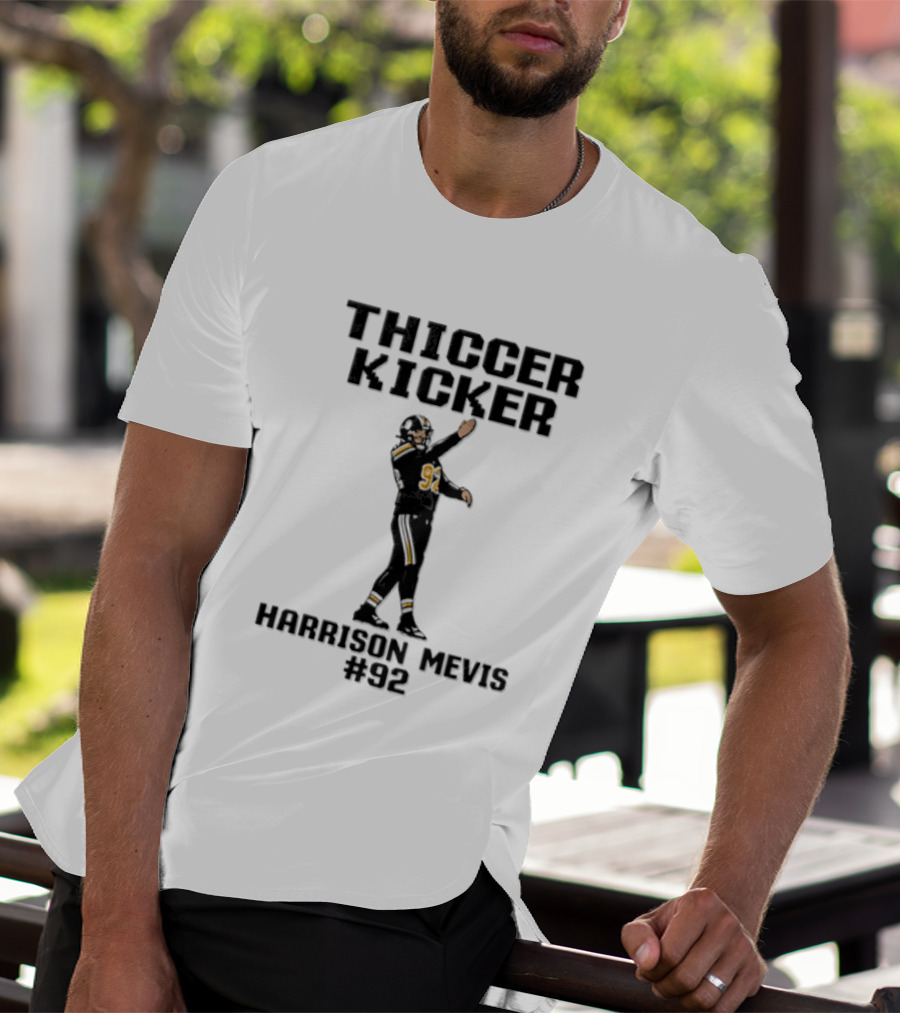 Harrison Mevis 92 Thiccer Kicker Los Angeles Rams Football Player Pixel T-Shirt