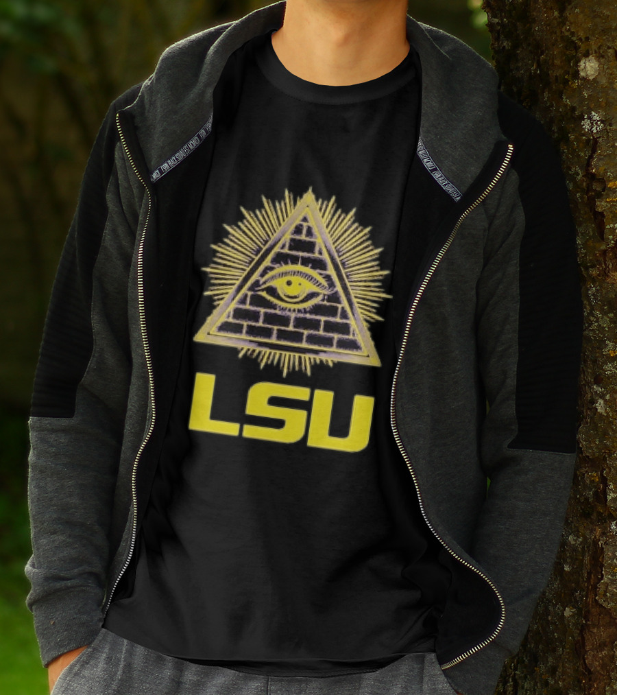 LSU Illuminati Eye Pyramid Tigers Louisiana State University T-Shirt