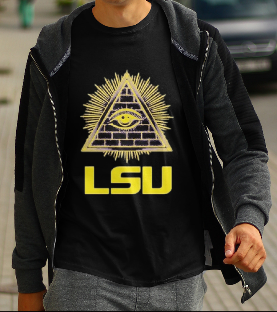 LSU Illuminati Eye Pyramid Tigers Louisiana State University T-Shirt