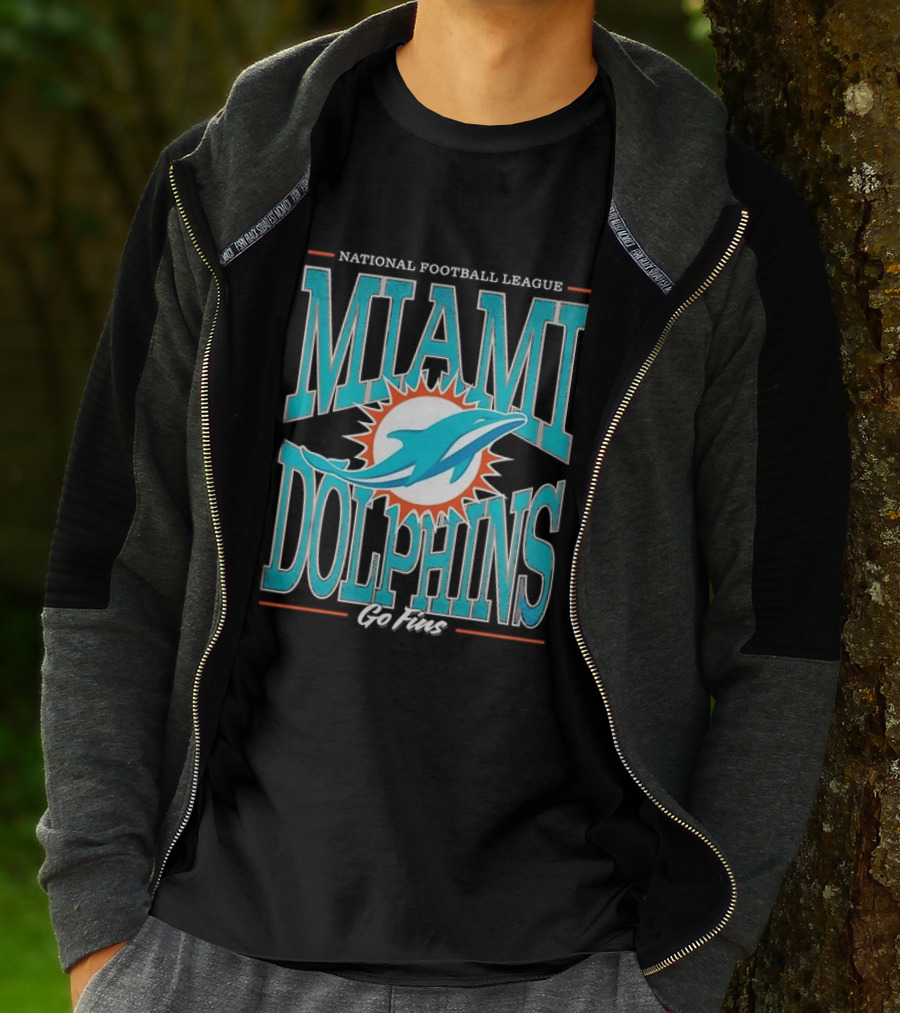 National Football League Miami Dolphins Go Fins T-Shirt