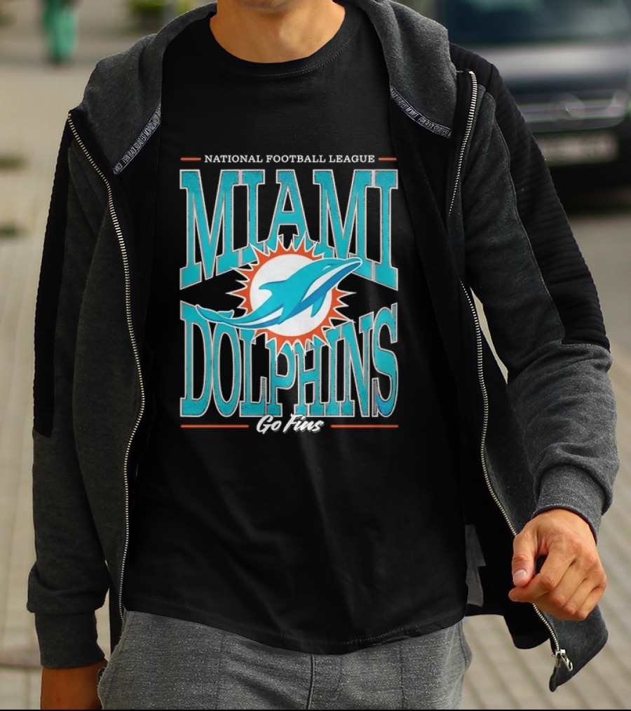 National Football League Miami Dolphins Go Fins T-Shirt