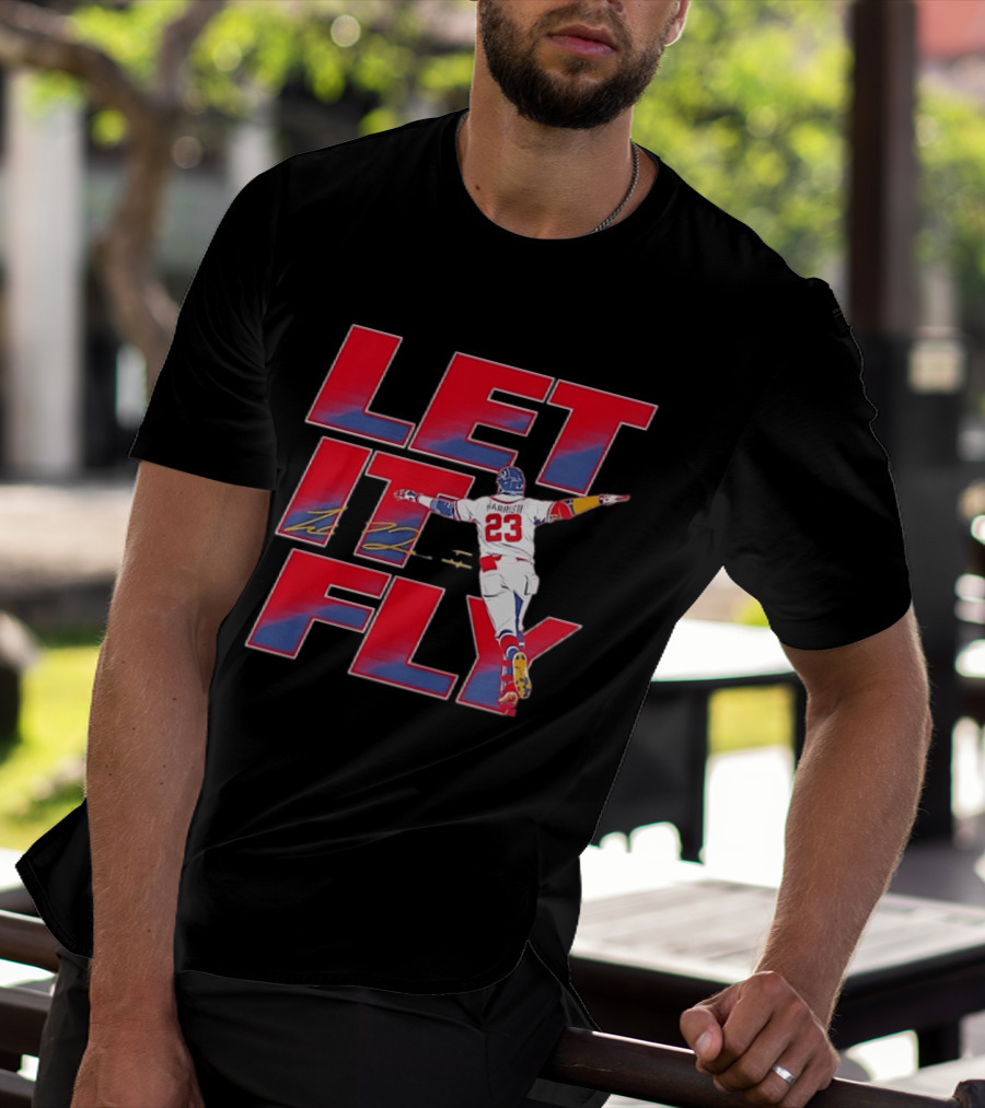 Let It Fly Michael Harris II 23 Atlanta Braves Baseball T-Shirt