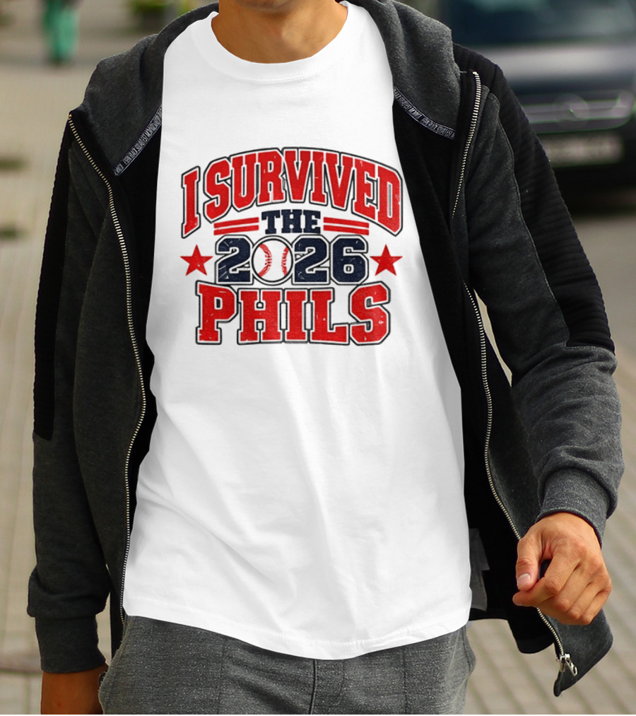I Survived The 2026 Phils Phillies Baseball Event T-Shirt