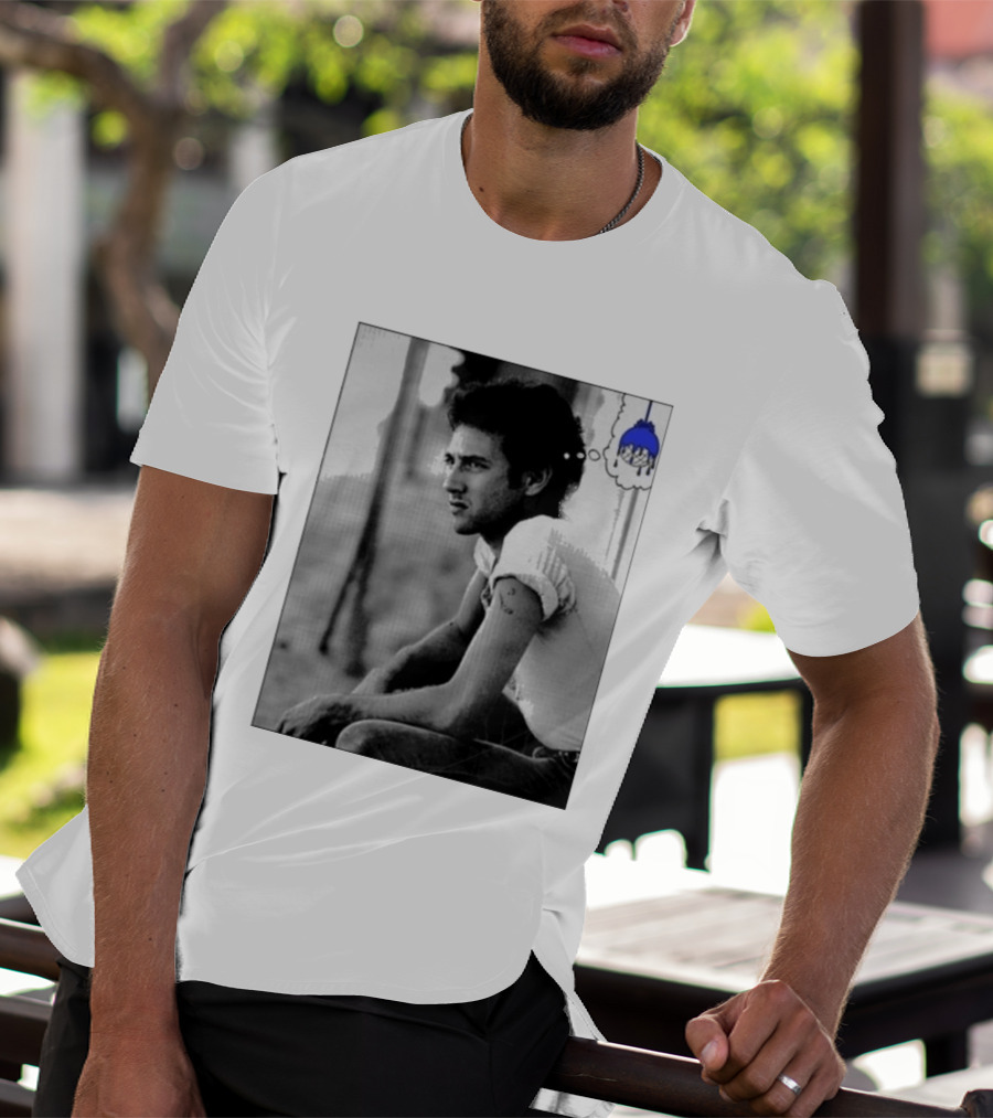 Jack White Hollywood Palladium Los Angeles CA Mon September 28th 2026 Contemplative Man With Blue Thinking Cloud T-Shirt