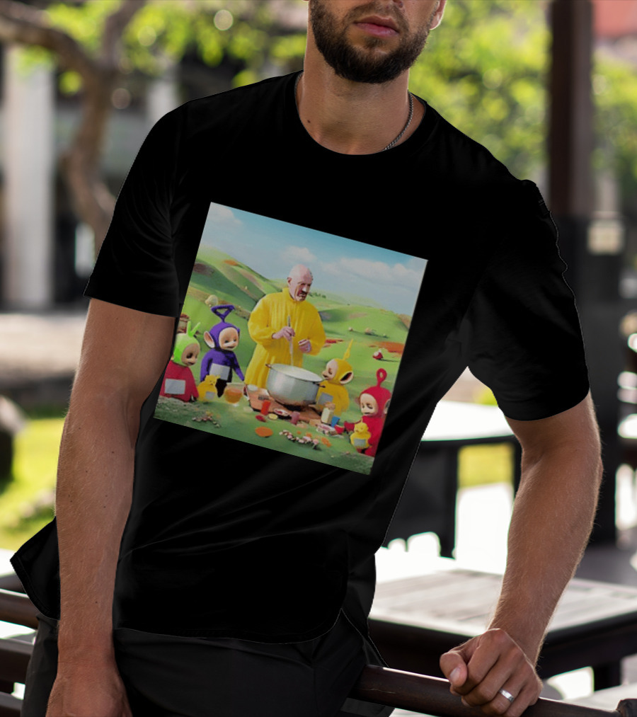Breaking Bad Walter White Cooking With Teletubbies Scene T-Shirt