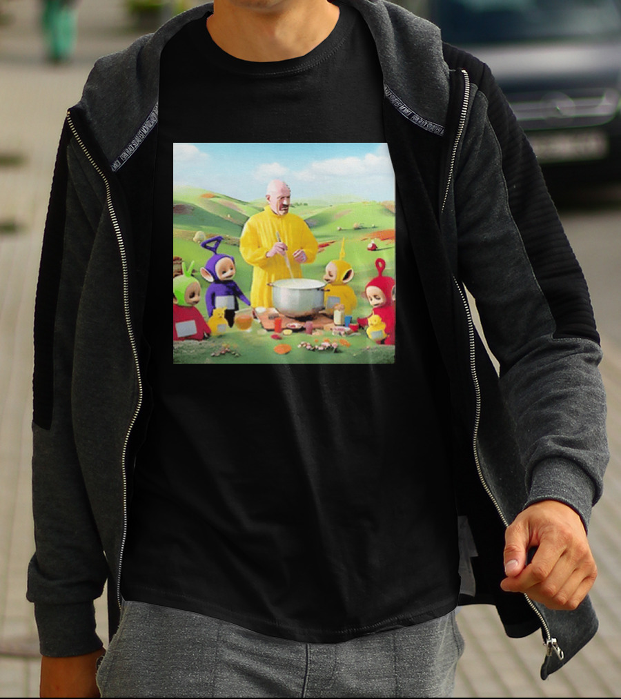 Breaking Bad Walter White Cooking With Teletubbies Scene T-Shirt