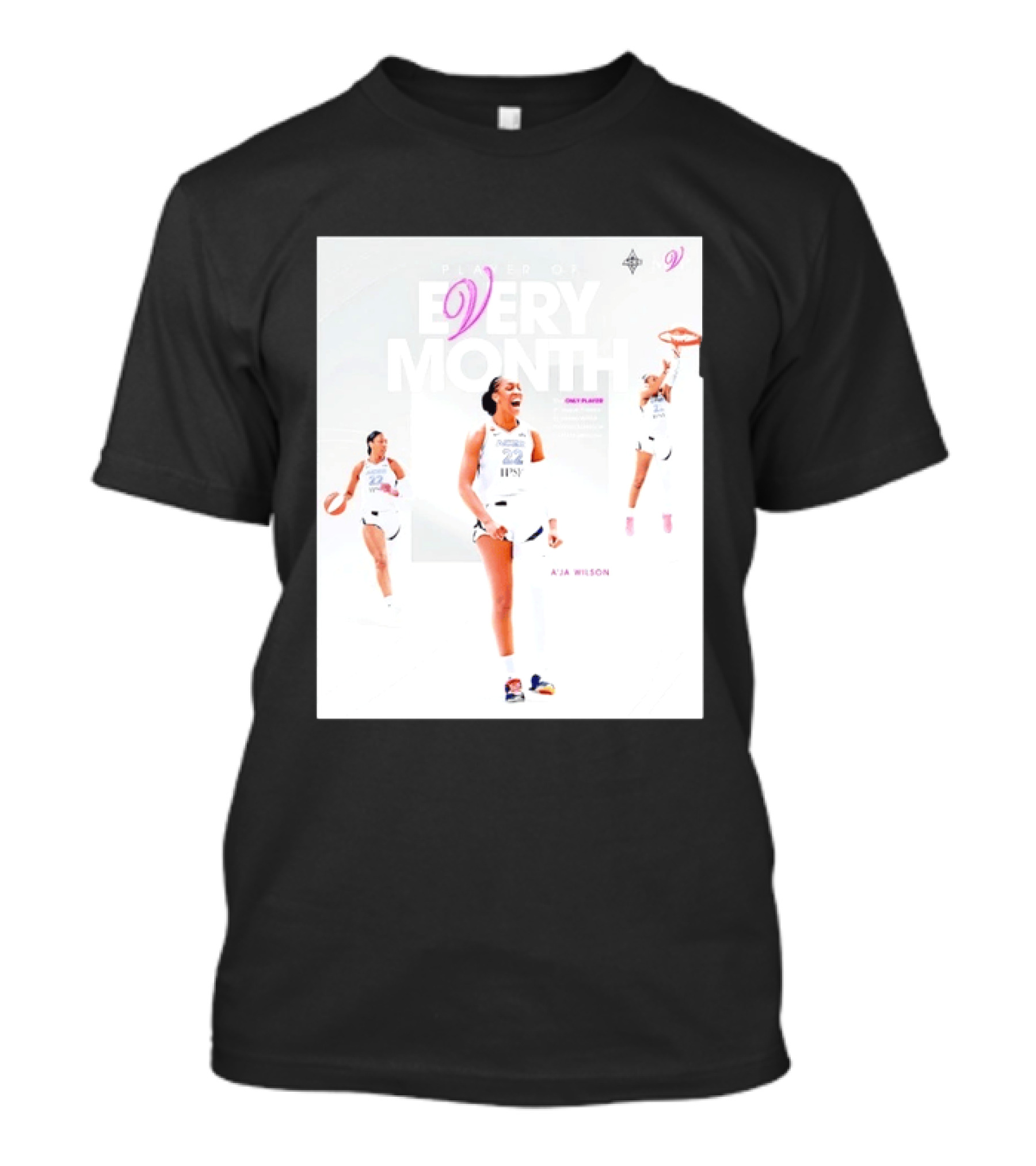 A'ja Wilson Las Vegas Aces Player Of Every Month Basketball Star T-Shirt