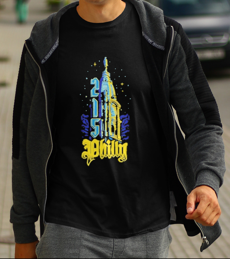 Philly 215 Philadelphia City Connect William Penn Tower T-Shirt