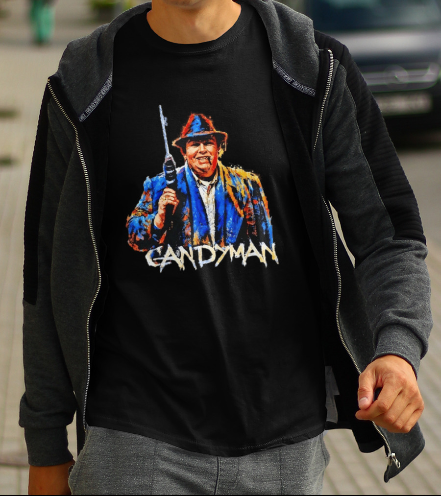 Candyman Horror Movie Tony Todd With Hook And Iconic Outfit T-Shirt