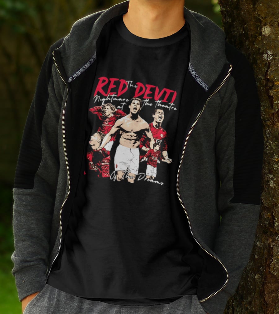 Red Devil Cristiano Ronaldo Manchester United Theatre Of Dreams T-Shirt