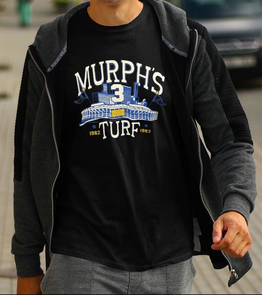 Murph's Turf 3 Atlanta Fulton County Stadium 1982 1983 T-Shirt